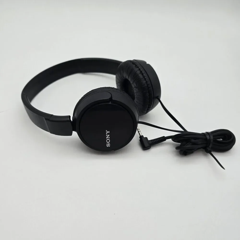 Sony MDR-ZX110 Over Ear Monitor Headphones Black Lightweight Clear Sound